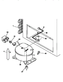 System parts for Kenmore Freezer 253.9155112 (2539155112, 253 9155112) from AppliancePartsPros.com