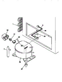 System parts for Kenmore Freezer 253.9155113 (2539155113, 253 9155113) from AppliancePartsPros.com