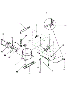Unit parts for Kenmore Freezer 253.9156280 (2539156280, 253 9156280) from AppliancePartsPros.com