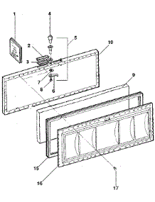 Lid parts for Kenmore Freezer 253.9156280 (2539156280, 253 9156280) from AppliancePartsPros.com