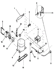 Unit parts for Kenmore Freezer 253.9156282 (2539156282, 253 9156282) from AppliancePartsPros.com