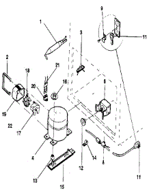 Unit parts for Kenmore Freezer 253.9156283 (2539156283, 253 9156283) from AppliancePartsPros.com