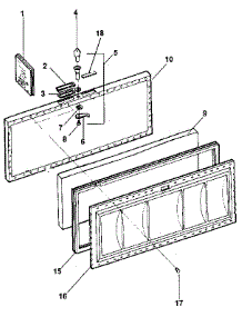 Lid parts for Kenmore Freezer 253.9156283 (2539156283, 253 9156283) from AppliancePartsPros.com