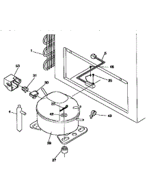 Unit Parts parts for Kenmore Freezer 253.9157110 (2539157110, 253 9157110) from AppliancePartsPros.com