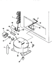 Unit Parts parts for Kenmore Freezer 253.9157111 (2539157111, 253 9157111) from AppliancePartsPros.com