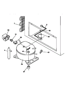 Unit Parts parts for Kenmore Freezer 253.9159110 (2539159110, 253 9159110) from AppliancePartsPros.com