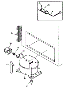 System parts for Kenmore Freezer 253.9159113 (2539159113, 253 9159113) from AppliancePartsPros.com