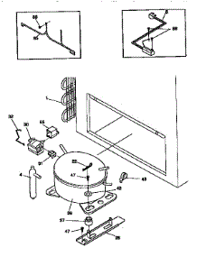 System parts for Kenmore Freezer 253.9163010 (2539163010, 253 9163010) from AppliancePartsPros.com