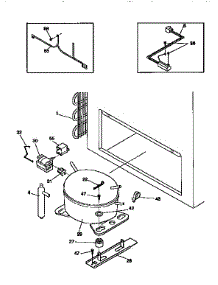 System parts for Kenmore Freezer 253.9163110 (2539163110, 253 9163110) from AppliancePartsPros.com