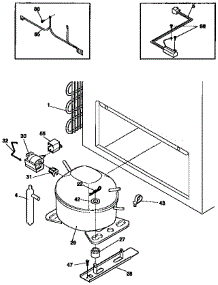 System parts for Kenmore Freezer 253.9163111 (2539163111, 253 9163111) from AppliancePartsPros.com