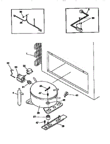 System parts for Kenmore Freezer 253.9165110 (2539165110, 253 9165110) from AppliancePartsPros.com