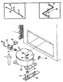 System parts for Kenmore Freezer 253.9165111 (2539165111, 253 9165111) from AppliancePartsPros.com