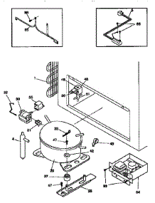 System parts for Kenmore Freezer 253.9165510 (2539165510, 253 9165510) from AppliancePartsPros.com