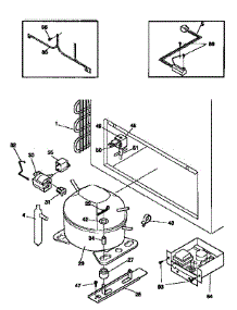 System parts for Kenmore Freezer 253.9165511 (2539165511, 253 9165511) from AppliancePartsPros.com