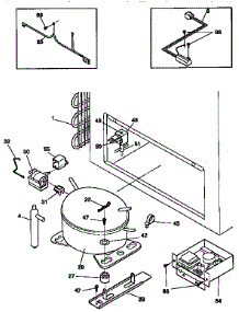 System parts for Kenmore Freezer 253.9168510 (2539168510, 253 9168510) from AppliancePartsPros.com