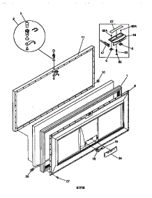Door parts for Kenmore Freezer 253.9183110 (2539183110, 253 9183110) from AppliancePartsPros.com