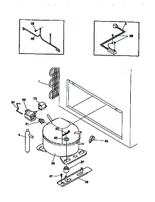 System parts for Kenmore Freezer 253.9183110 (2539183110, 253 9183110) from AppliancePartsPros.com