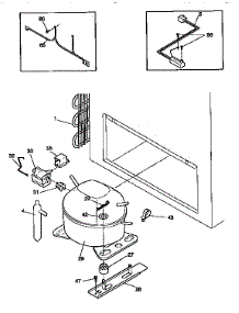 System parts for Kenmore Freezer 253.9183111 (2539183111, 253 9183111) from AppliancePartsPros.com