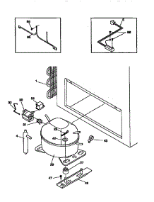 System parts for Kenmore Freezer 253.9183210 (2539183210, 253 9183210) from AppliancePartsPros.com