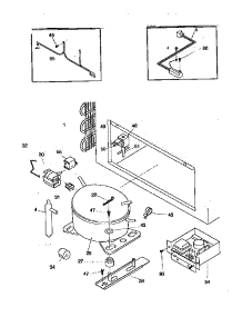 System parts for Kenmore Freezer 253.9183511 (2539183511, 253 9183511) from AppliancePartsPros.com