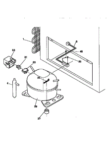 System parts for Kenmore Freezer 253.9185110 (2539185110, 253 9185110) from AppliancePartsPros.com