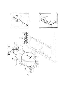 System parts for Kenmore Freezer 253.9185112 (2539185112, 253 9185112) from AppliancePartsPros.com