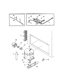 System parts for Kenmore Freezer 253.9185113 (2539185113, 253 9185113) from AppliancePartsPros.com