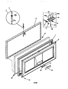 Door parts for Kenmore Freezer 253.9185210 (2539185210, 253 9185210) from AppliancePartsPros.com