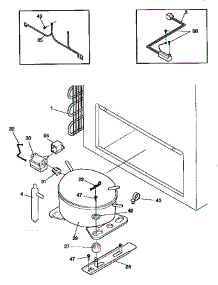 System parts for Kenmore Freezer 253.9185211 (2539185211, 253 9185211) from AppliancePartsPros.com