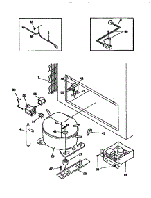 System parts for Kenmore Freezer 253.9185510 (2539185510, 253 9185510) from AppliancePartsPros.com