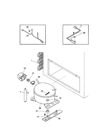 System parts for Kenmore Freezer 253.9187112 (2539187112, 253 9187112) from AppliancePartsPros.com