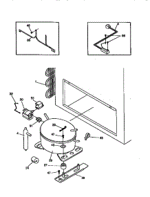 System parts for Kenmore Freezer 253.9188210 (2539188210, 253 9188210) from AppliancePartsPros.com