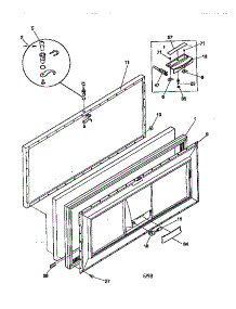Door parts for Kenmore Freezer 253.9188211 (2539188211, 253 9188211) from AppliancePartsPros.com