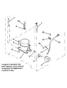 Unit parts for Kenmore Freezer 253.9200181 (2539200181, 253 9200181) from AppliancePartsPros.com