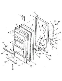 Door parts for Kenmore Freezer 253.9203210 (2539203210, 253 9203210) from AppliancePartsPros.com