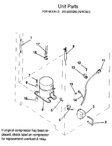 Unit parts for Kenmore Freezer 253.9203282 (2539203282, 253 9203282) from AppliancePartsPros.com