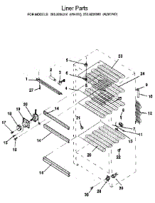 Liner parts for Kenmore Freezer 253.9206380 (2539206380, 253 9206380) from AppliancePartsPros.com