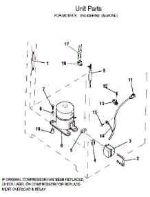 Unit parts for Kenmore Freezer 253.9206382 (2539206382, 253 9206382) from AppliancePartsPros.com