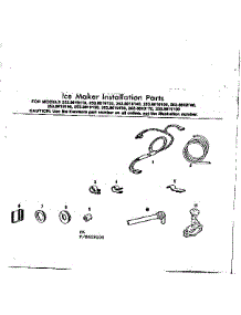Ice Maker Installation Parts parts for Kenmore Refrigerator 253.8619190 (2538619190, 253 8619190) from AppliancePartsPros.com