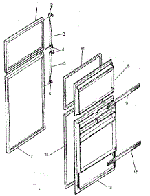 Door Parts parts for Kenmore Refrigerator 253.8628010 (2538628010, 253 8628010) from AppliancePartsPros.com