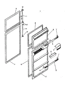 Door Parts parts for Kenmore Refrigerator 253.8631340 (2538631340, 253 8631340) from AppliancePartsPros.com