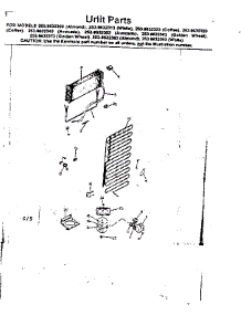 Unit Parts parts for Kenmore Refrigerator 253.8632333 (2538632333, 253 8632333) from AppliancePartsPros.com