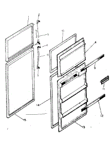 Door Parts parts for Kenmore Refrigerator 253.8632344 (2538632344, 253 8632344) from AppliancePartsPros.com