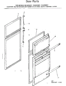 Door Parts parts for Kenmore Refrigerator 253.8636011 (2538636011, 253 8636011) from AppliancePartsPros.com