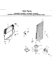 Unit Parts parts for Kenmore Refrigerator 253.8636061 (2538636061, 253 8636061) from AppliancePartsPros.com