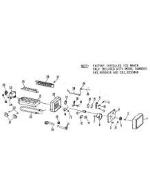 Icemaker parts for Kenmore Refrigerator 363.9450416 (3639450416, 363 9450416) from AppliancePartsPros.com