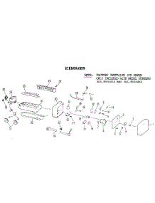 Icemaker parts for Kenmore Refrigerator 363.9450484 (3639450484, 363 9450484) from AppliancePartsPros.com