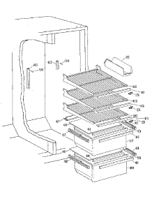 Fresh Food Section parts for Kenmore Refrigerator 363.9450484 (3639450484, 363 9450484) from AppliancePartsPros.com