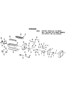 Icemaker parts for Kenmore Refrigerator 363.9452585 (3639452585, 363 9452585) from AppliancePartsPros.com