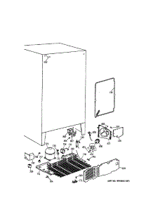 Unit parts for Kenmore Refrigerator 363.9557854 (3639557854, 363 9557854) from AppliancePartsPros.com